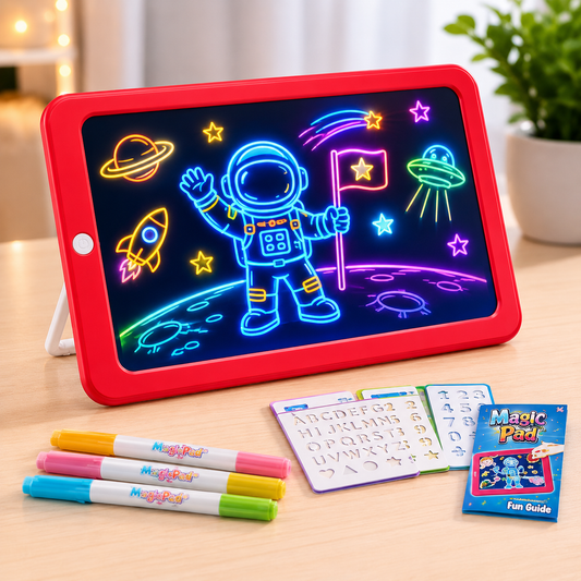 MagicPad Pro™| LED Light-Up Drawing & Learning Tablet for Kids