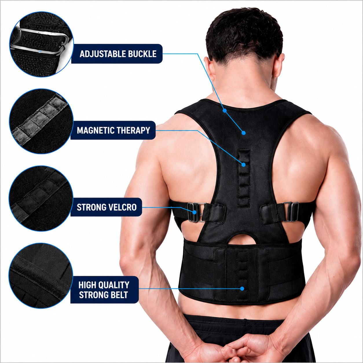 PosturePro™ | Advanced Back Support & Posture Corrector Belt