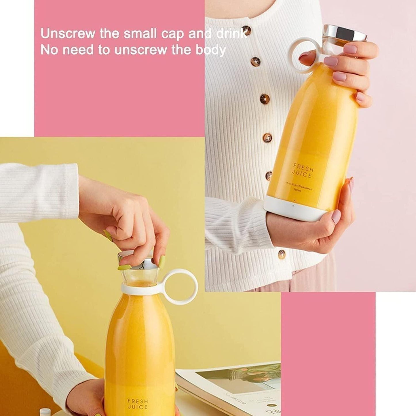 MasBlend Pro™ – Portable Electric Blender Bottle for Smoothies & Shakes