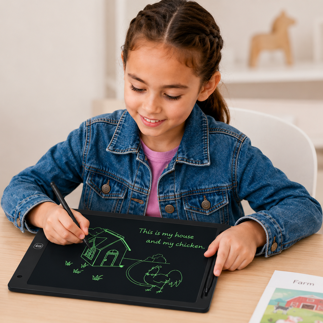 WriteTab Pro™ | LCD Reusable Digital Drawing & Writing Tablet for Kids