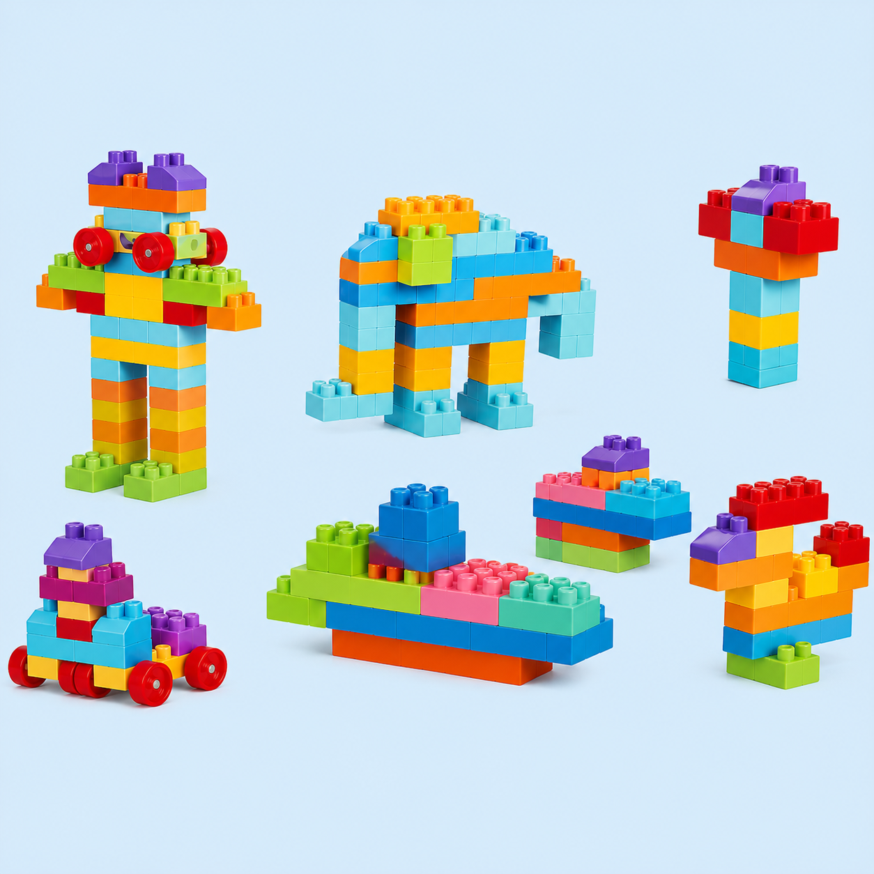 BuildMaster™ | Creative Building Blocks Set (50 Pieces)