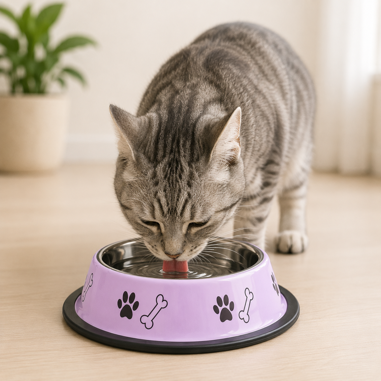 PetEase™ | Premium Stainless Steel Pet Bowl (400ml)