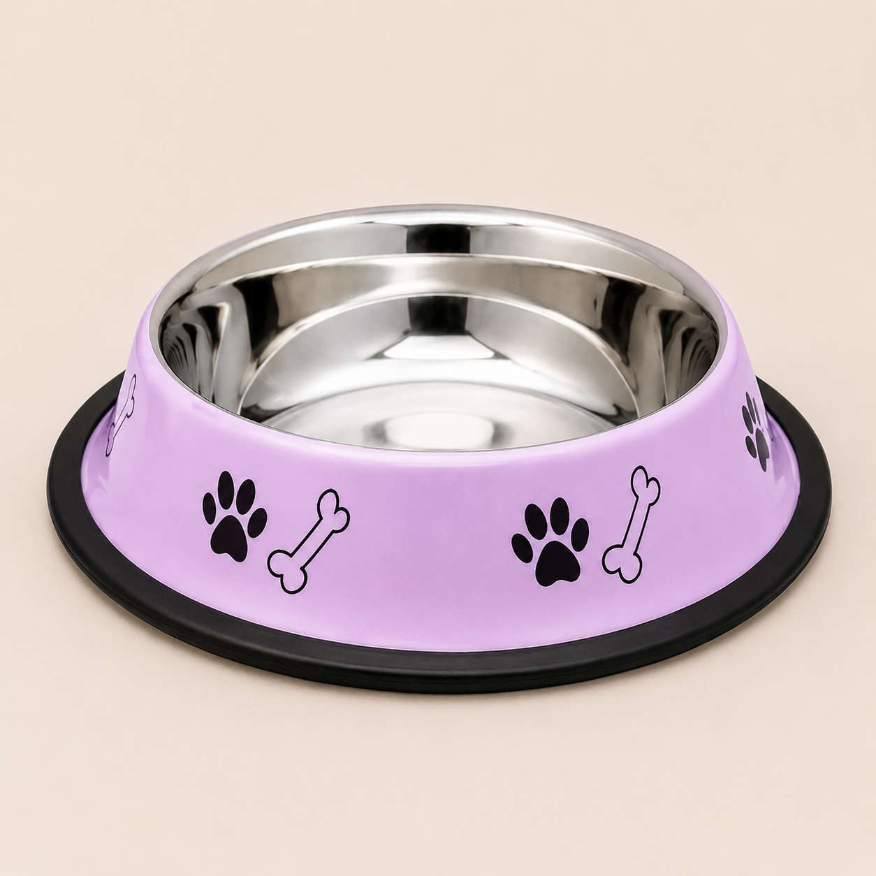 PetEase™ | Premium Stainless Steel Pet Bowl (400ml)
