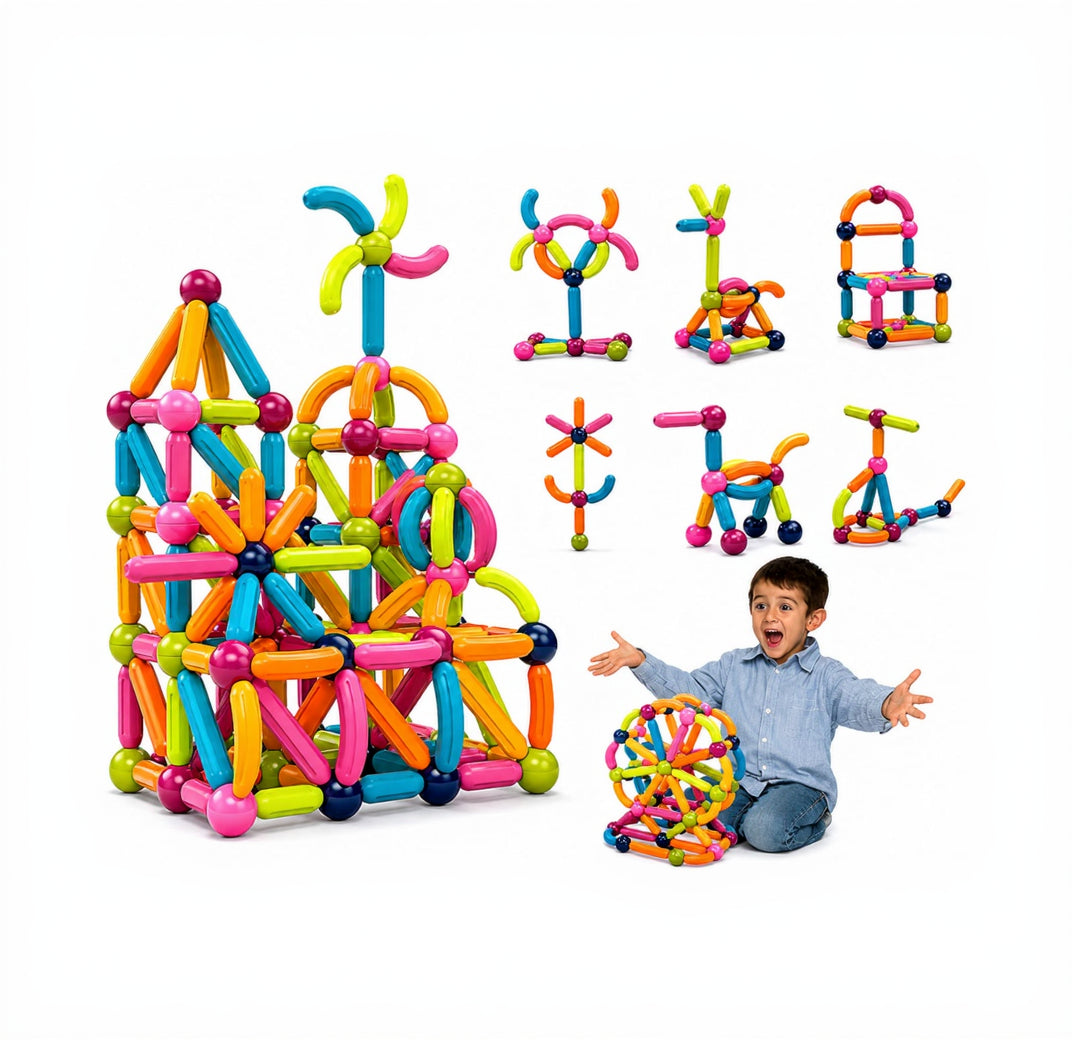 MagnaCraft™ | Creative Magnetic Builder Kit for Kids (25 PCS)